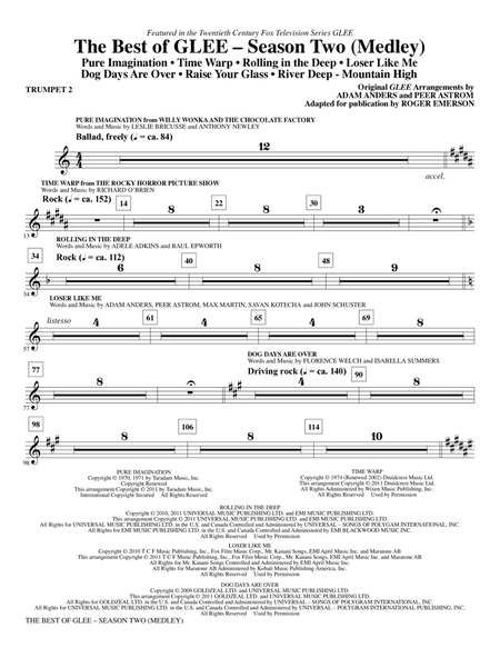 The Best Of Glee (Season Two Medley) - Bb Trumpet 2