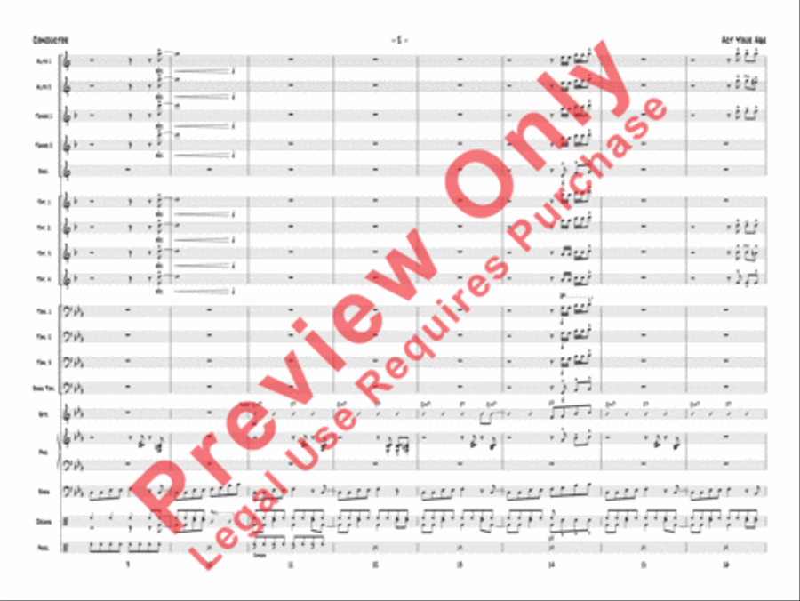 Act Your Age Jazz Ensemble scores gallery preview page 5