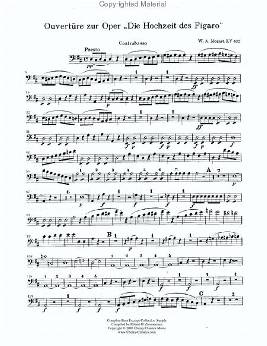 Complete Collection of Bass Excerpts Set of Parts scores gallery preview page 6