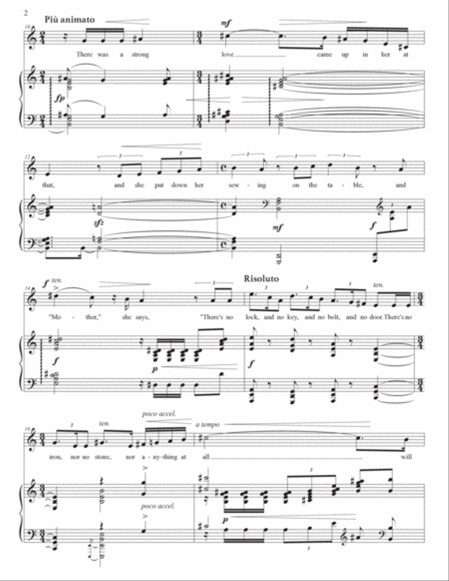 CLARKE: The Seal man (transposed down a half step) Voice scores gallery preview page 3