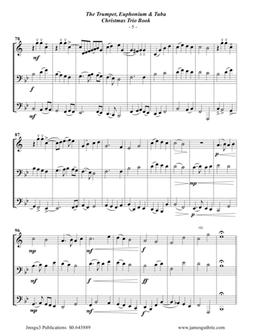 The Trumpet, Euphonium & Tuba Christmas Trio Book image number null