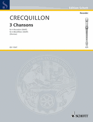 Book cover for Crequillon Bib 15 Three Chanso
