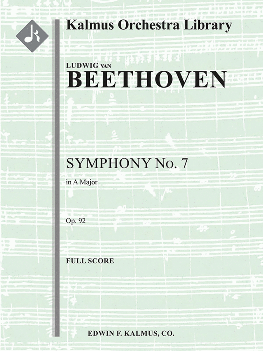 Book cover for Symphony No. 7 in C minor, Op. 92