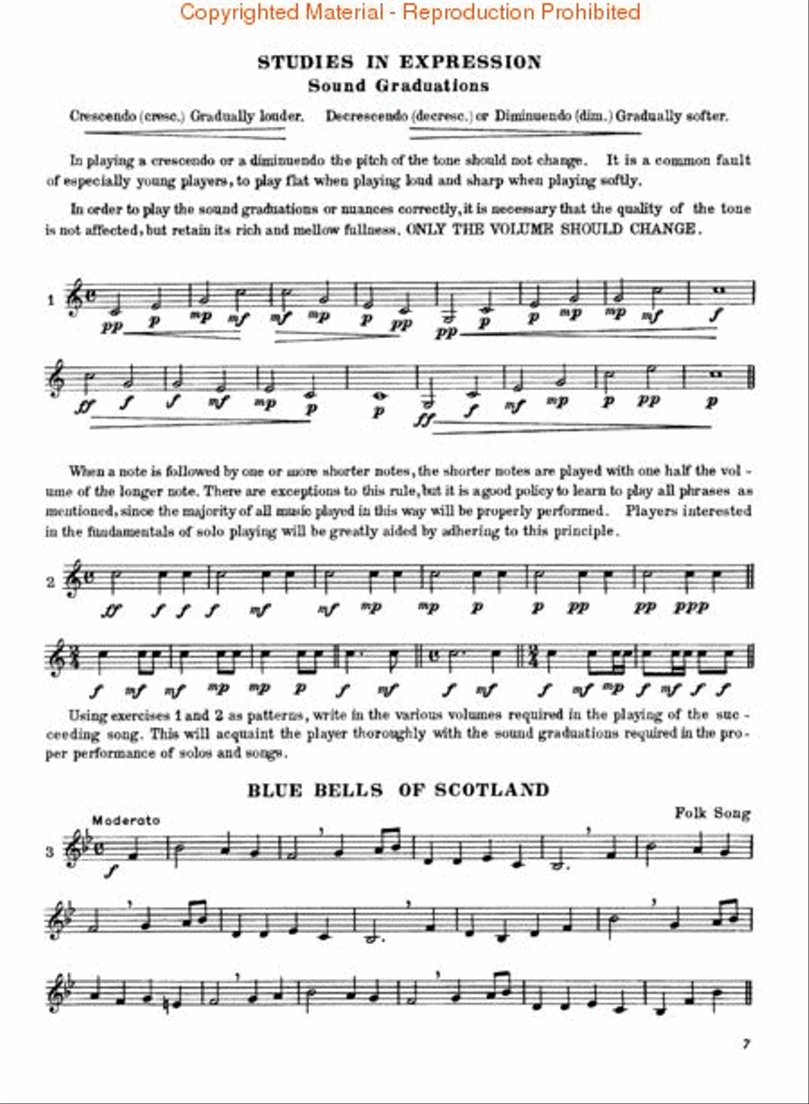 Rubank Intermediate Method – French Horn in F or E-flat Concert Band Methods scores gallery preview page 2