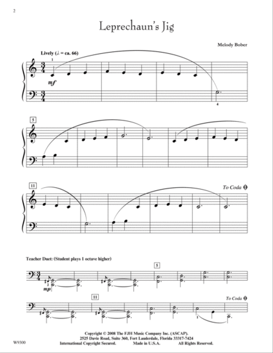 Leprechaun's Jig Leprechaun's Jig Easy Piano scores gallery preview page 2