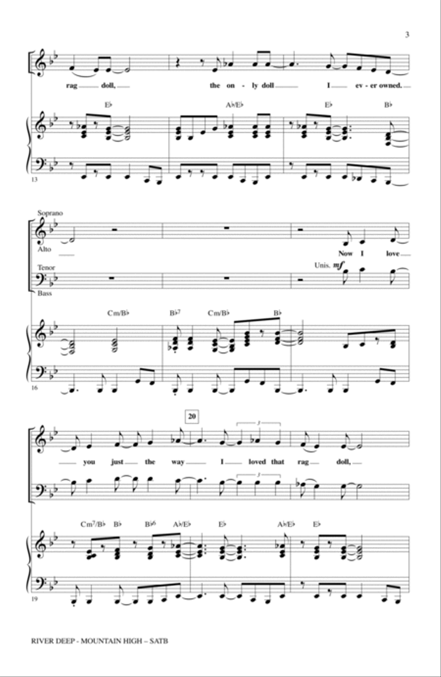 River Deep - Mountain High (arr. Kirby Shaw) 4-Part scores gallery preview page 2