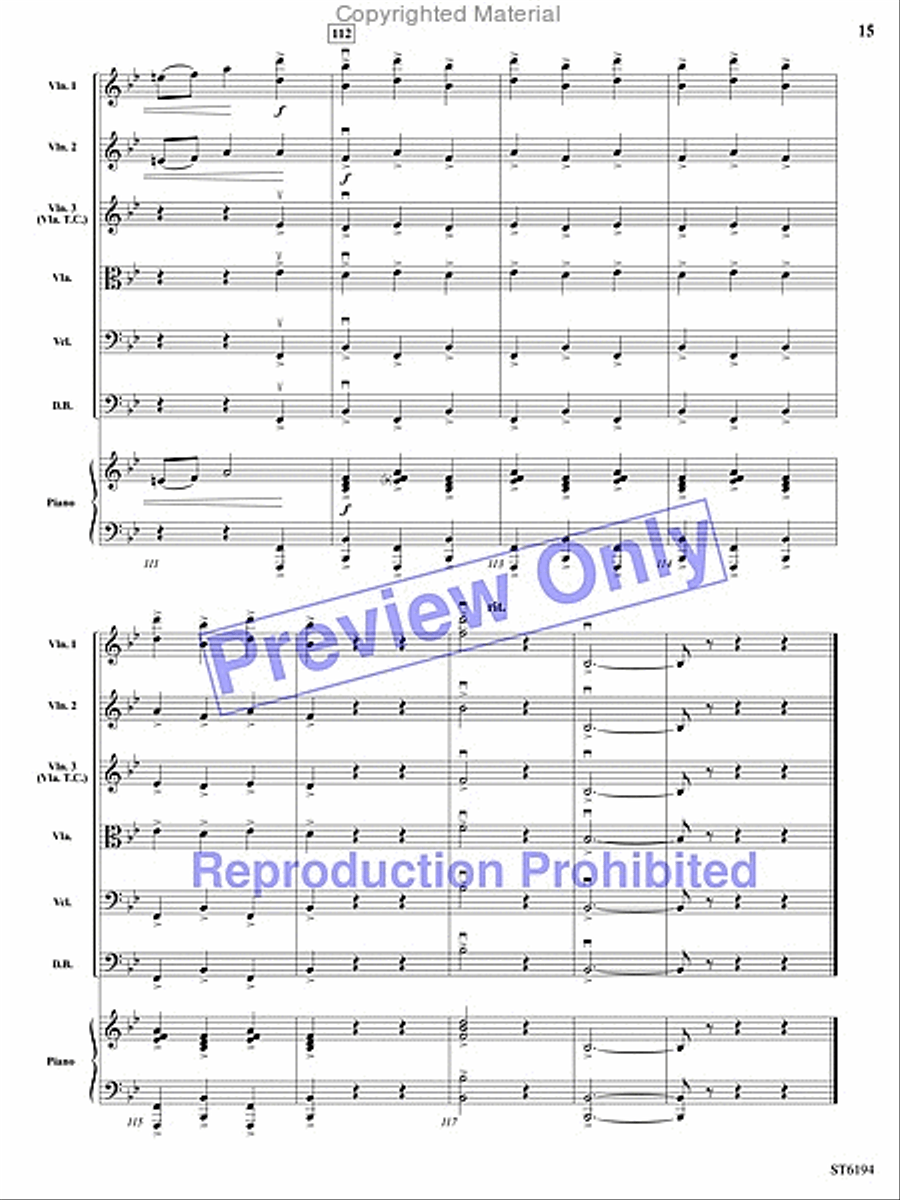 Sleeping Beauty Waltz String Orchestra scores gallery preview page 14