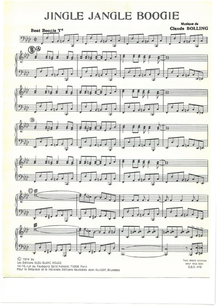 Jingle Jangle Boogie Piano Solo scores gallery preview page 1