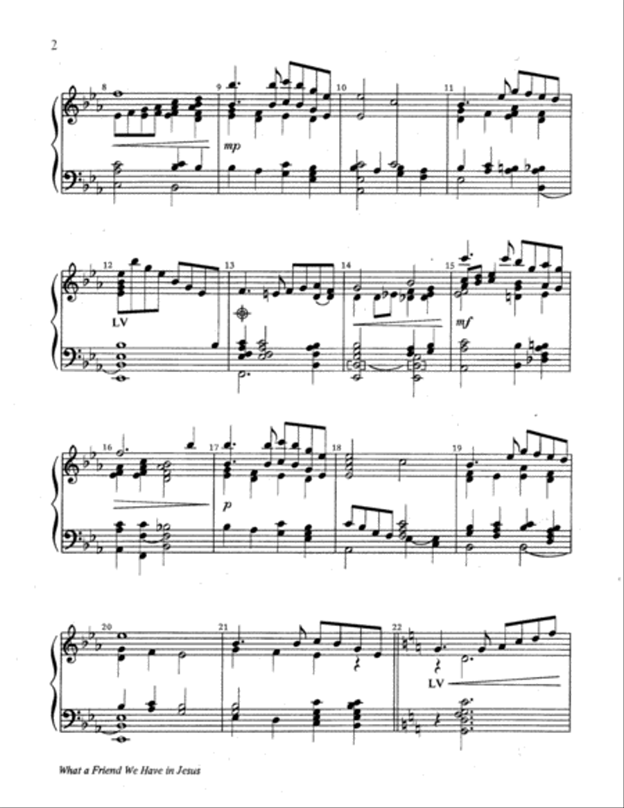 What a Friend We Have in Jesus 5-Octaves scores gallery preview page 10