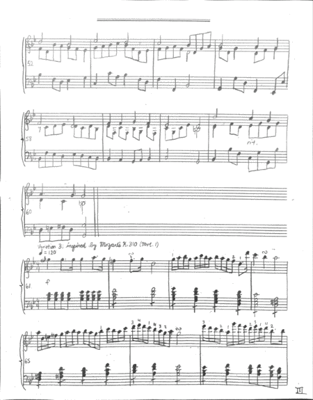 8 Variations on a Hymn by Cruger, Op. 3