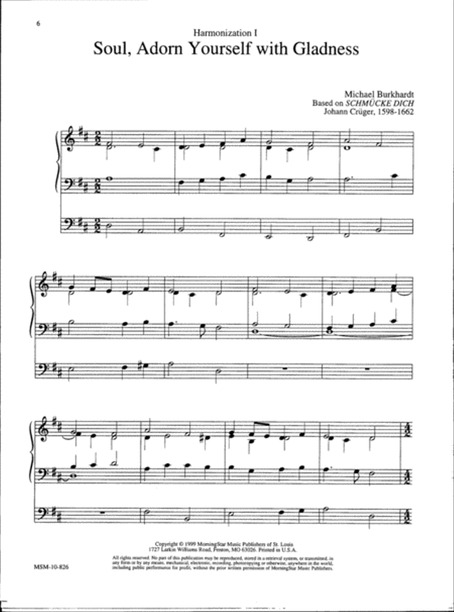 Soul, Adorn Yourself with Gladness Organ scores gallery preview page 4