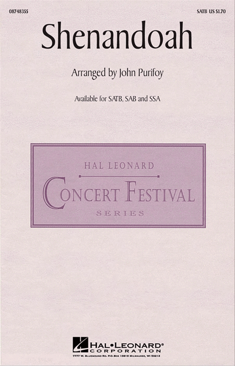 Shenandoah Shenandoah 4-Part scores gallery preview page 1