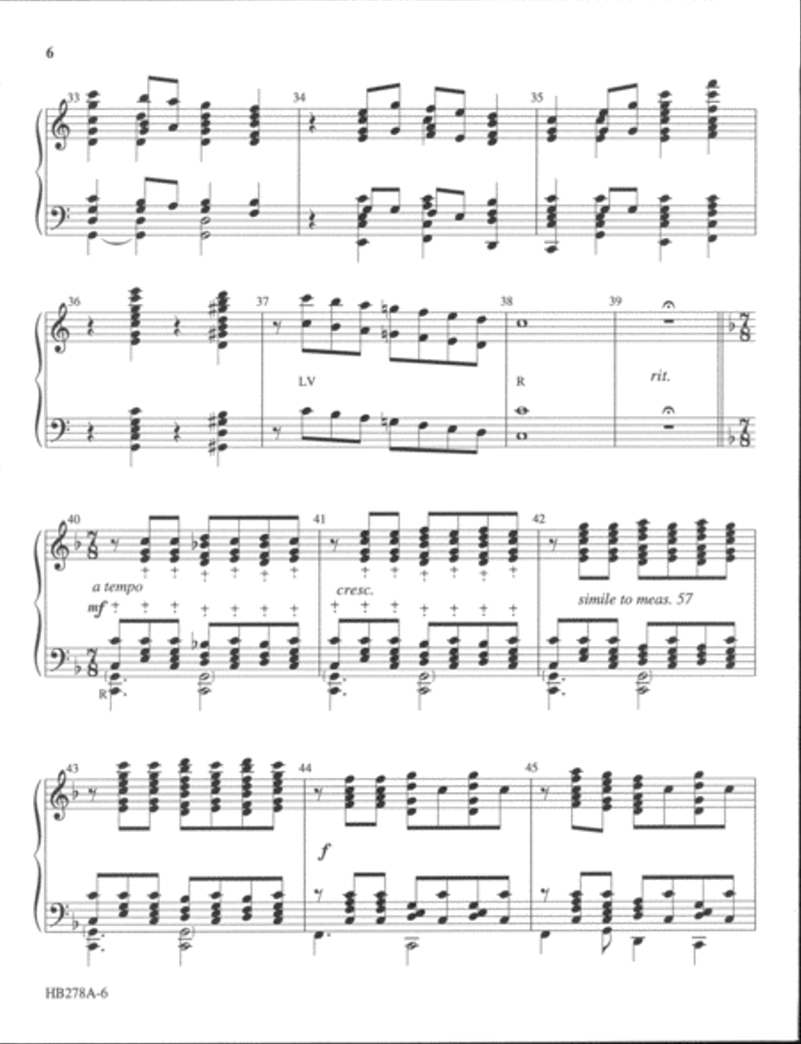 Joyous Overture on AZMON and DUKE STREET - handbell part 5-Octaves scores gallery preview page 9