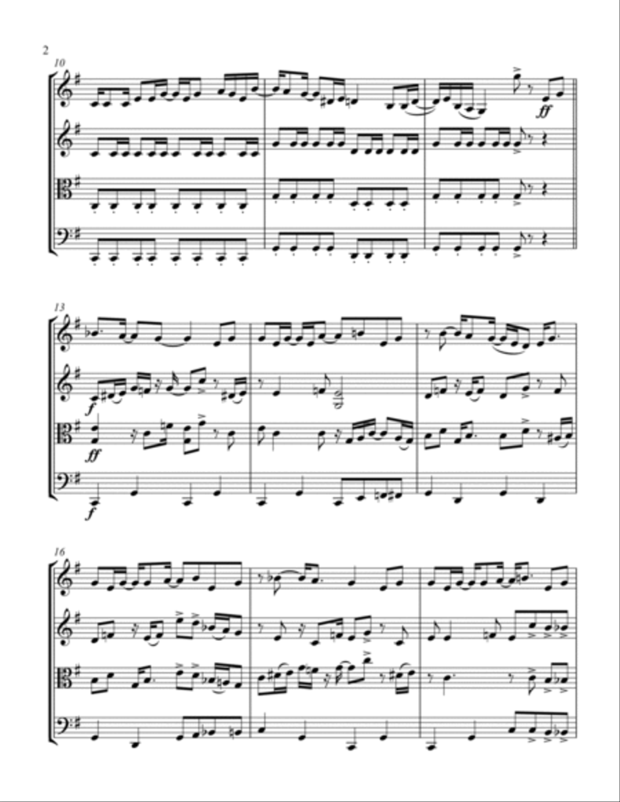Nine To Five String Quartet scores gallery preview page 2