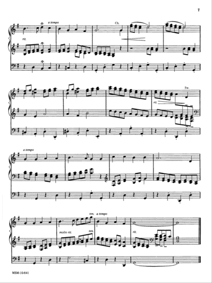 Those Wonderful Welsh, Set 1 Organ scores gallery preview page 6
