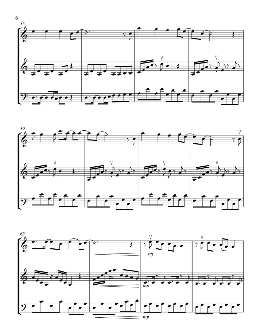 Rather Be String Trio scores gallery preview page 6