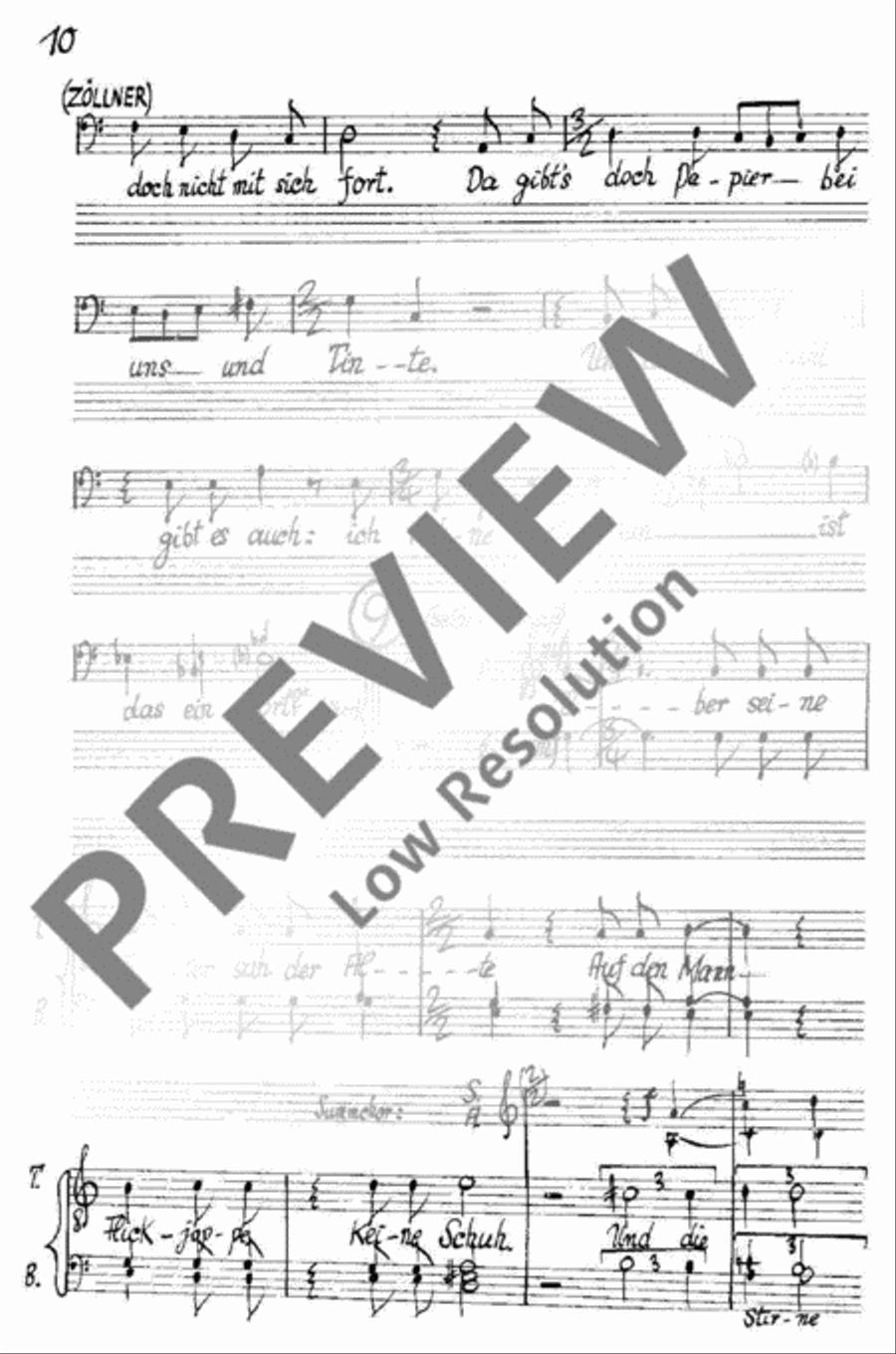 Legende vom Weisen und Zöllner 4-Part scores gallery preview page 11