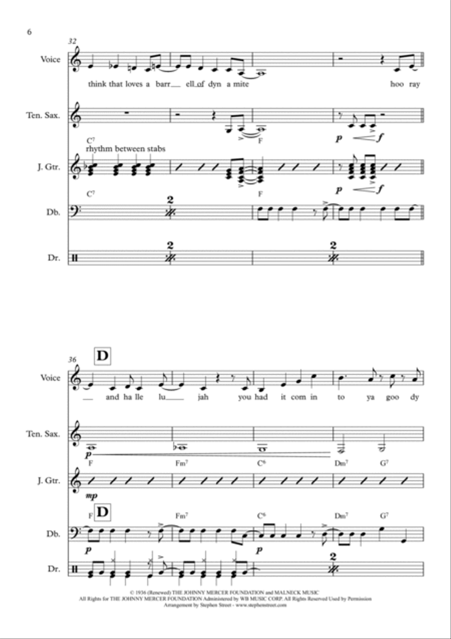 Goody Goody Jazz Ensemble scores gallery preview page 6