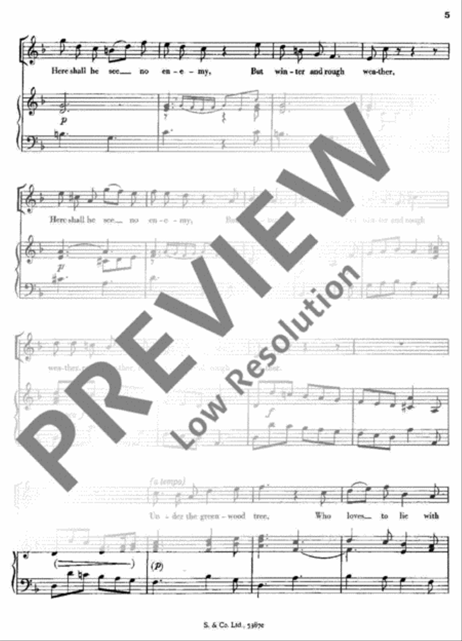 Under the Greenwood Tree Under the Greenwood Tree Recorder scores gallery preview page 6