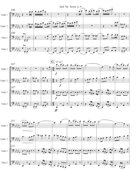 Jack Tar Arranged for Tuba/Euphonium Quartet image number null