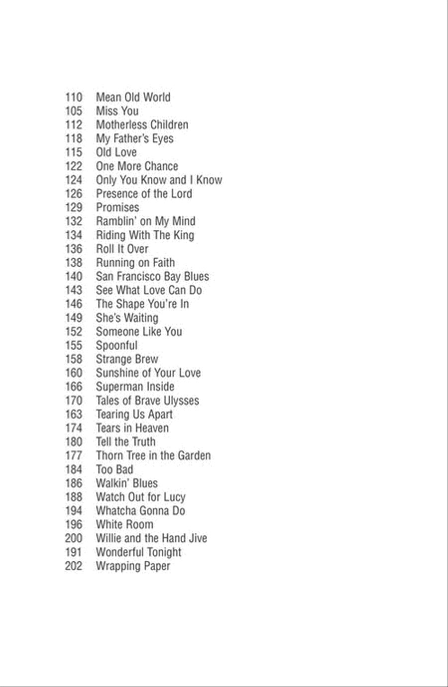 Eric Clapton Electric Guitar scores gallery preview page 3