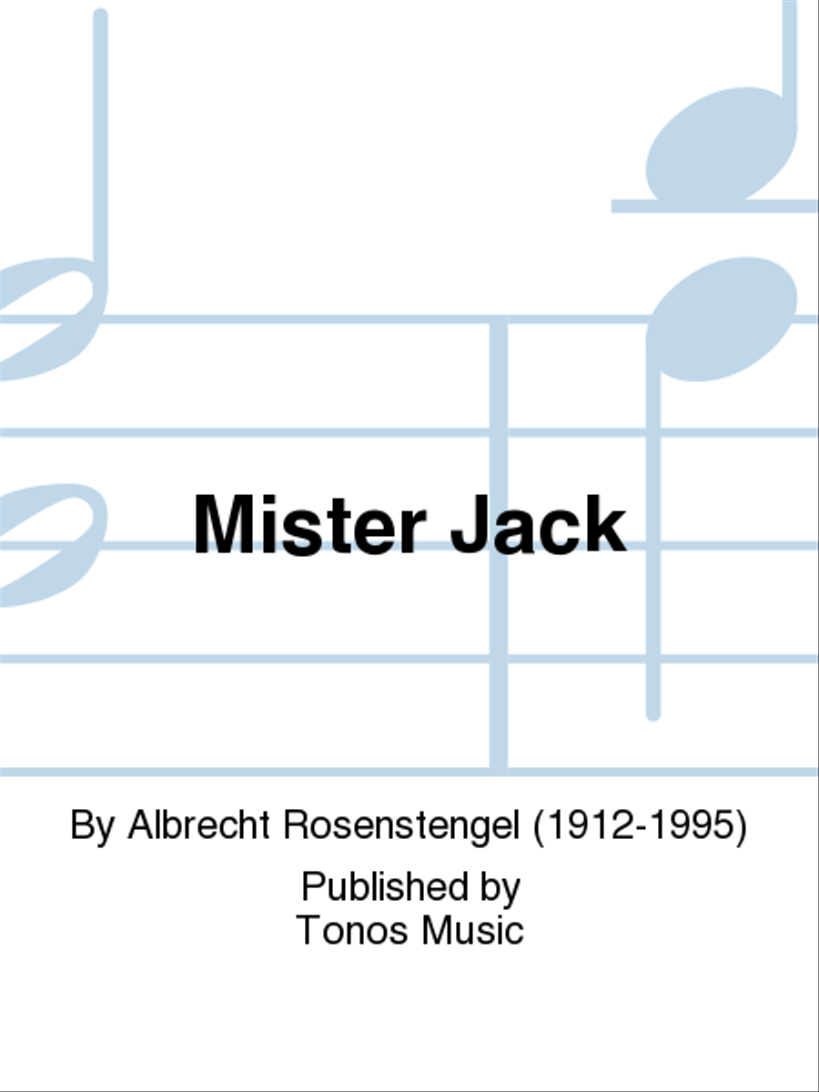 Mister Jack Unison Choir scores gallery preview page 1
