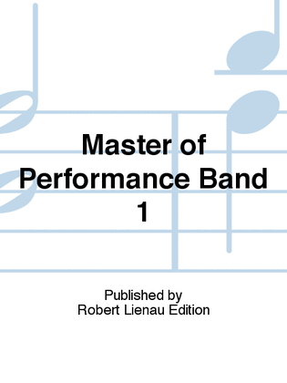 Book cover for Master of Performance Band 1