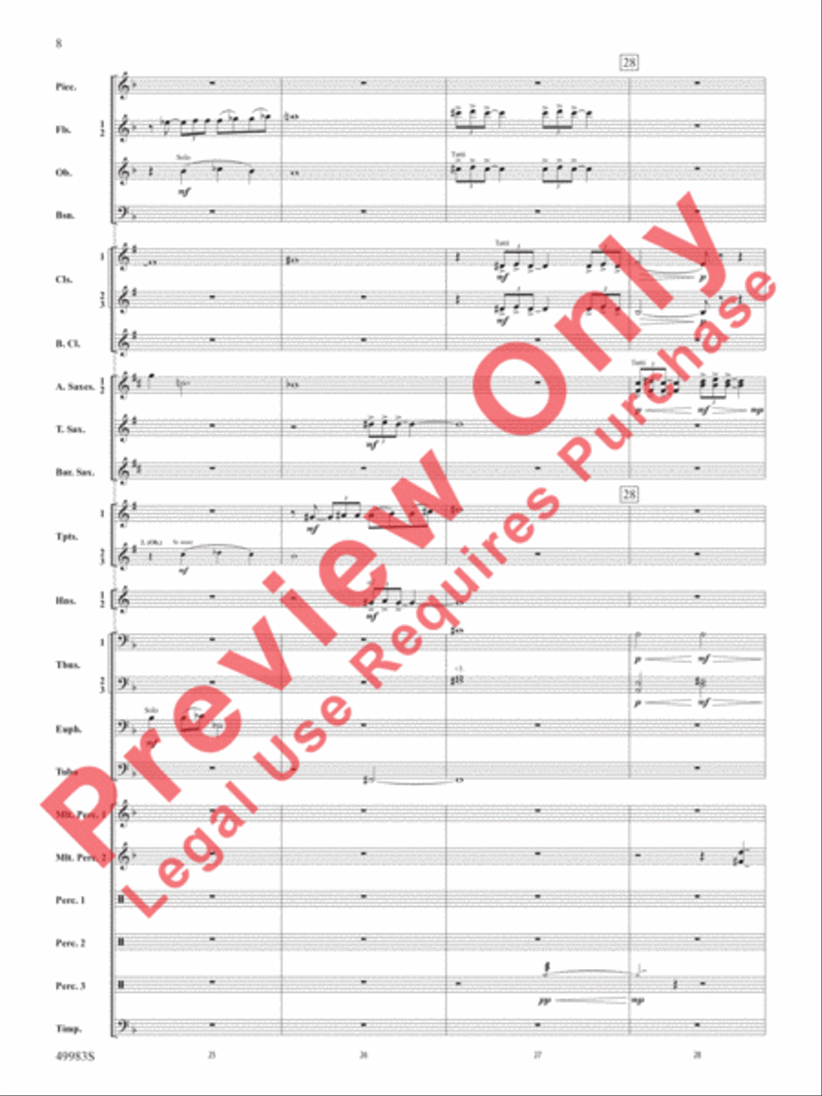 An Ancient World Concert Band scores gallery preview page 9