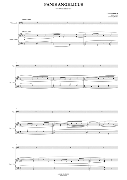 César Franck: Panis Angelicus (for Cello and Organ/Piano) image number null