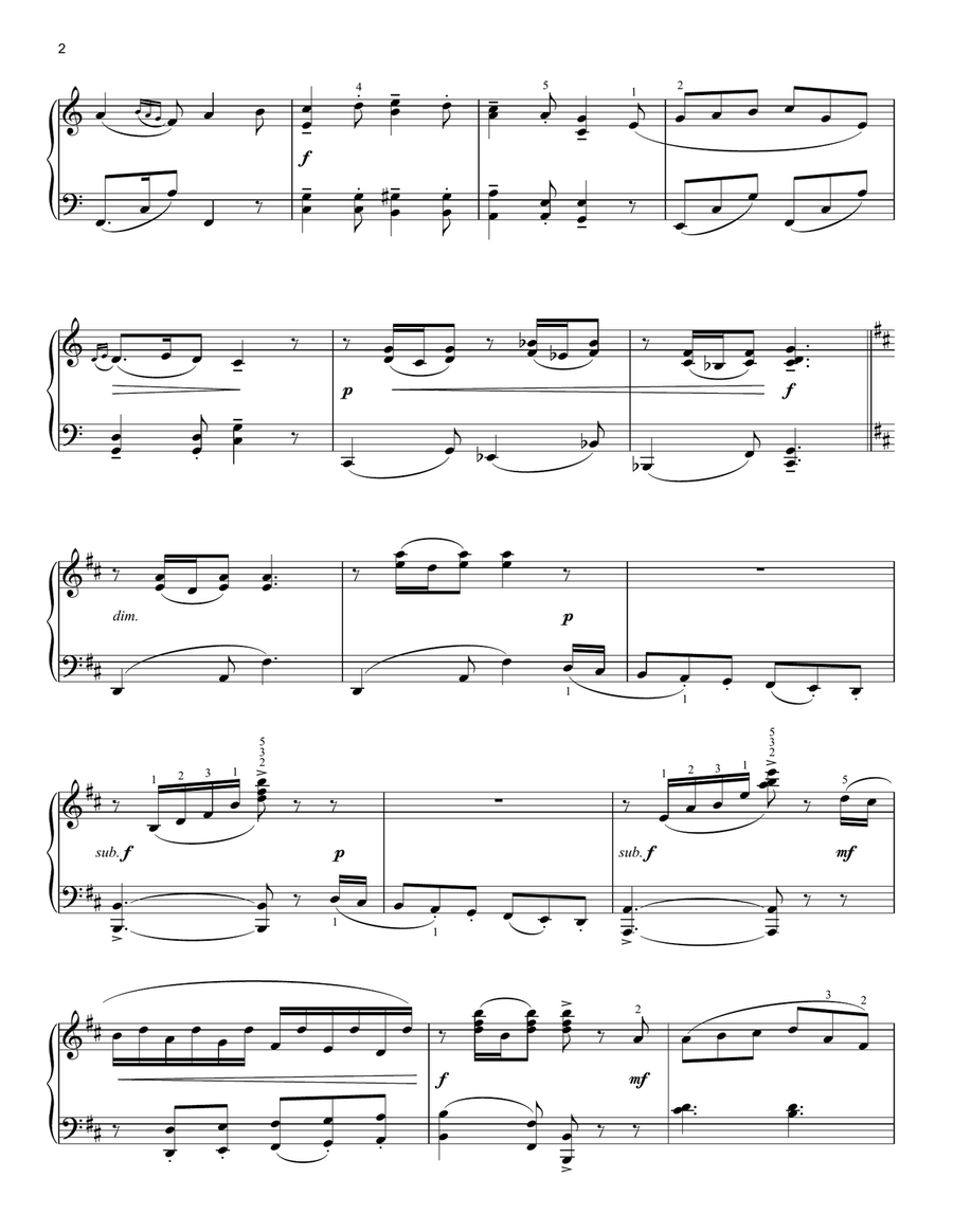 Garryowen (arr. Phillip Keveren) Piano Solo scores gallery preview page 2