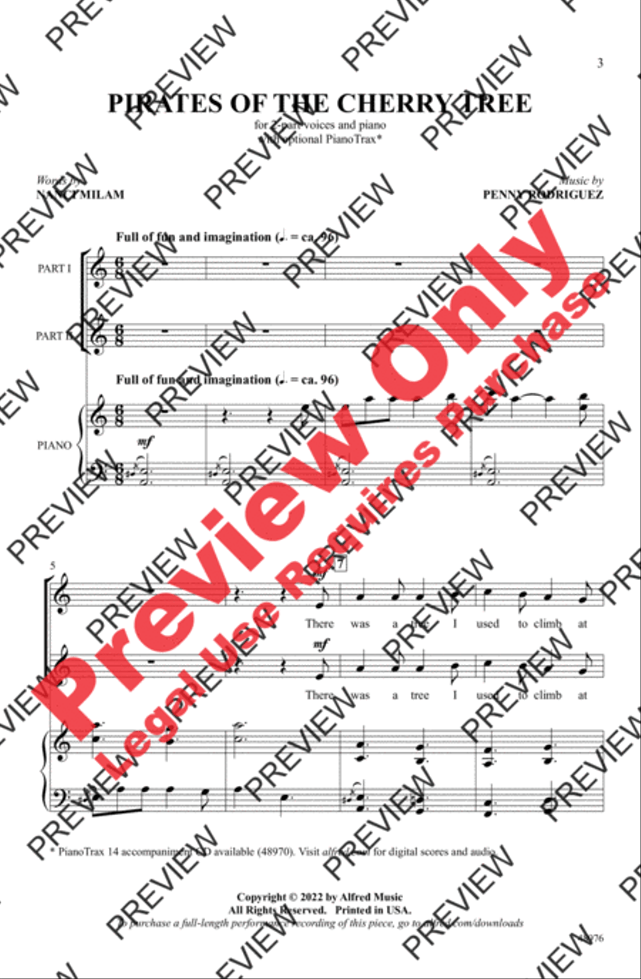 Pirates of the Cherry Tree 2-Part scores gallery preview page 3