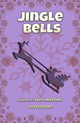 Book cover for Jingle Bells, Jazz Style, for Cello Duet