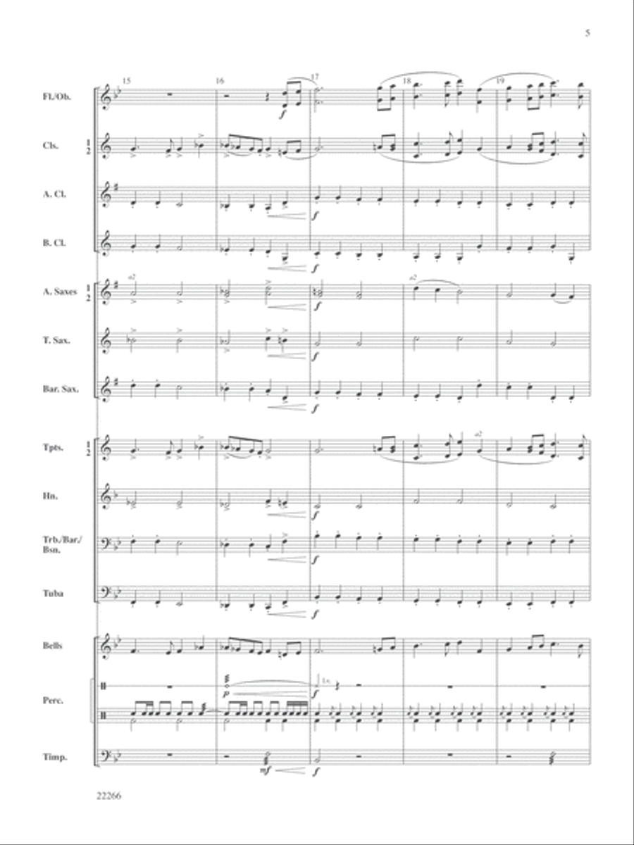 March of the Majestics: Score Concert Band scores gallery preview page 5