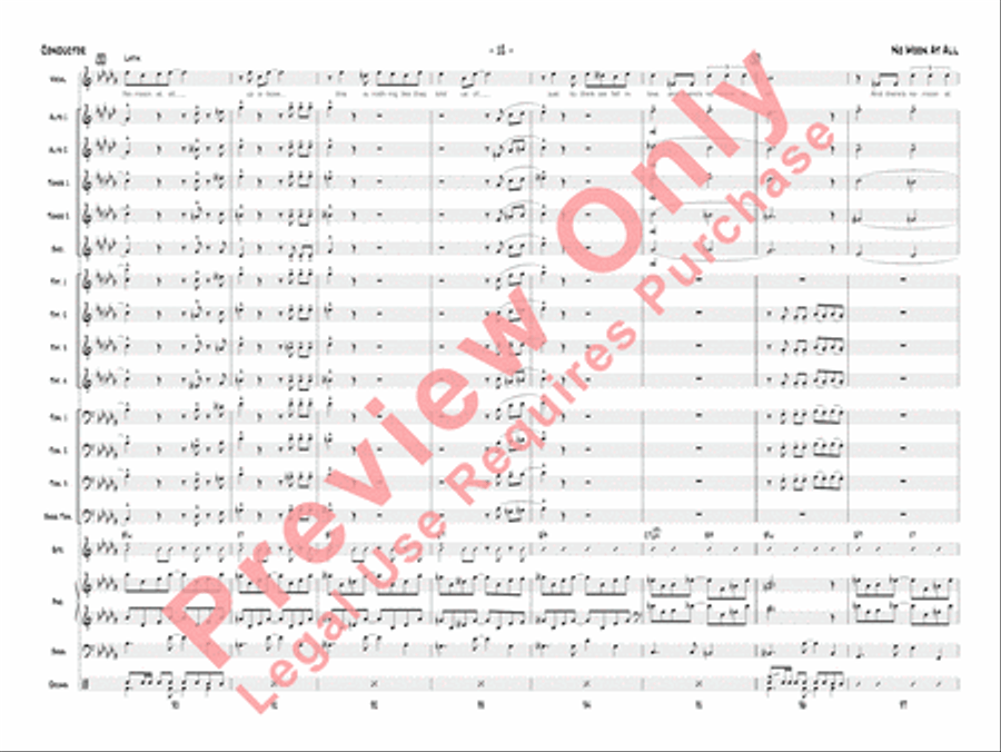 No Moon at All Jazz Ensemble scores gallery preview page 15