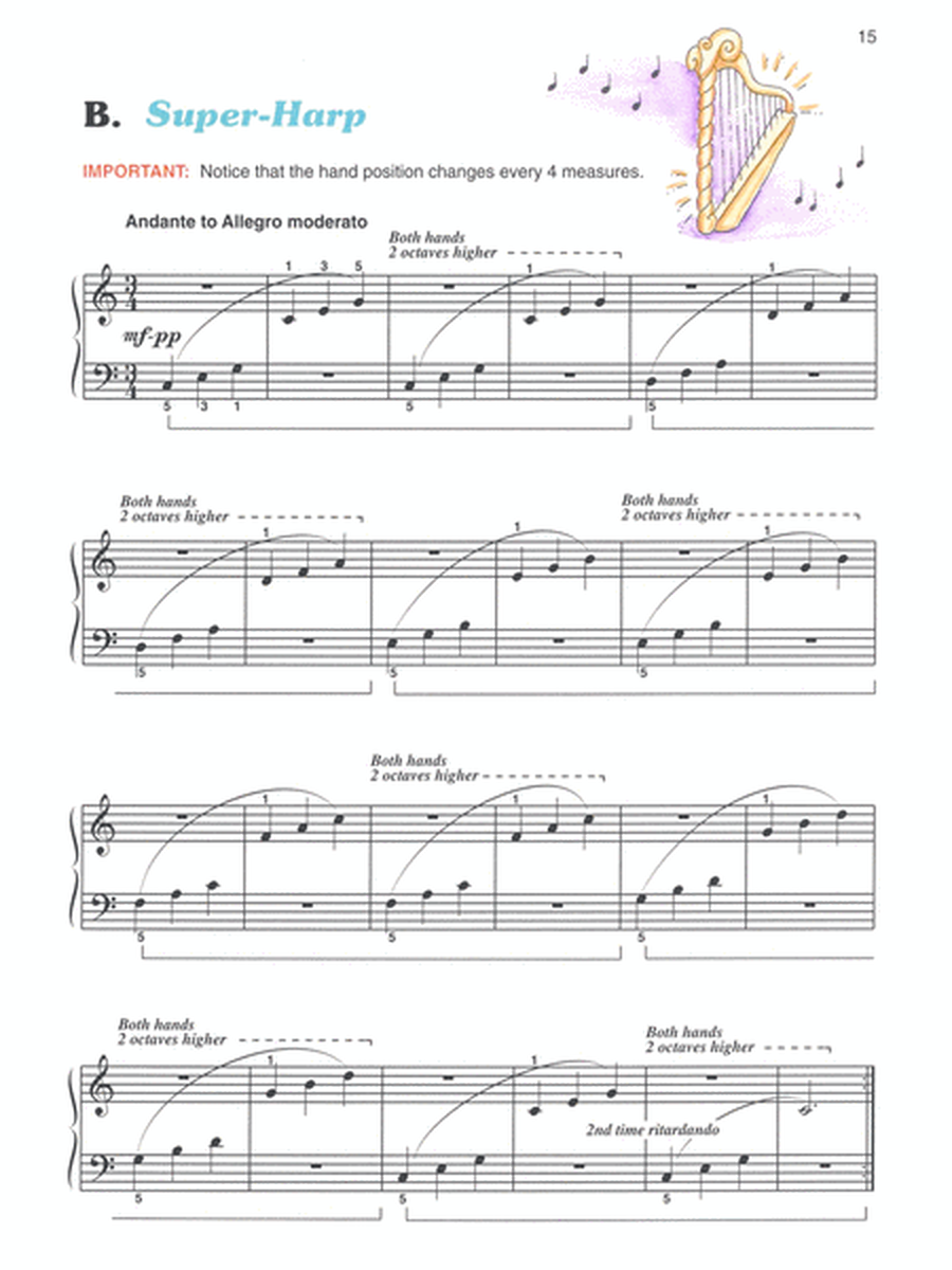 Alfred's Basic Piano Prep Course Technic, Book D