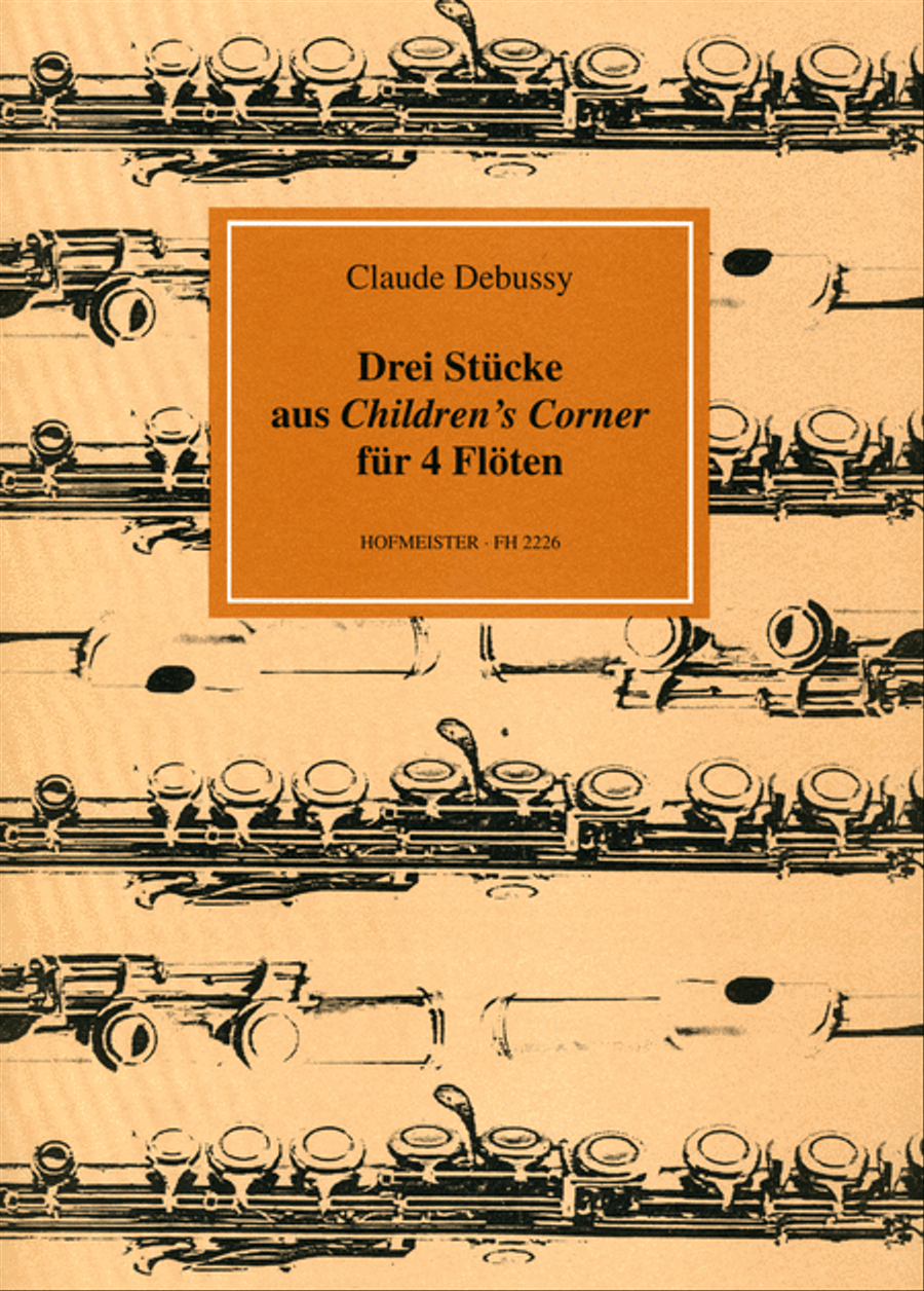 Drei Stücke aus „Children’s Corner Flute scores gallery preview page 1