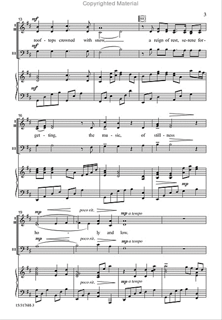 Stars I Shall Find 3-Part scores gallery preview page 3