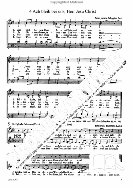 Sieben Chorsatze von Bach, Kurig und Vulpius
