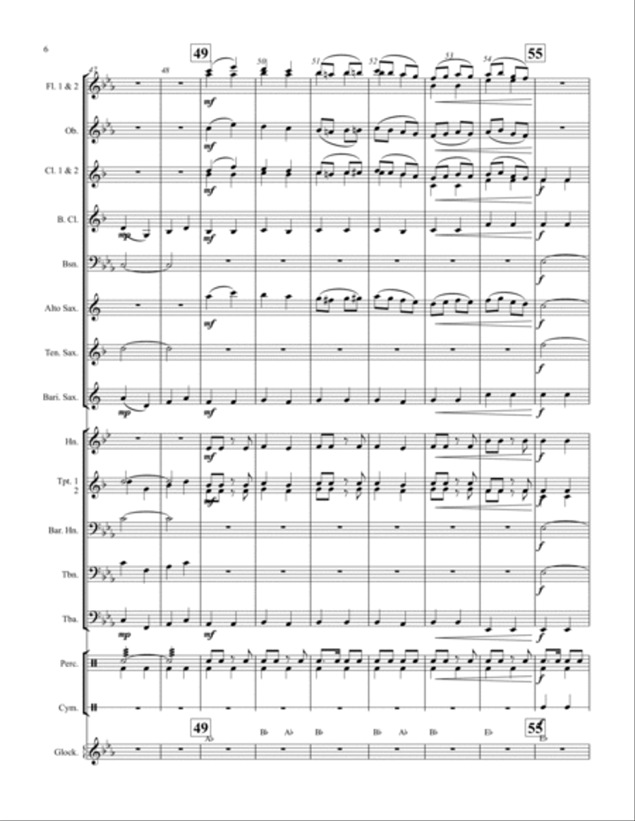 Powerline March Concert Band scores gallery preview page 6