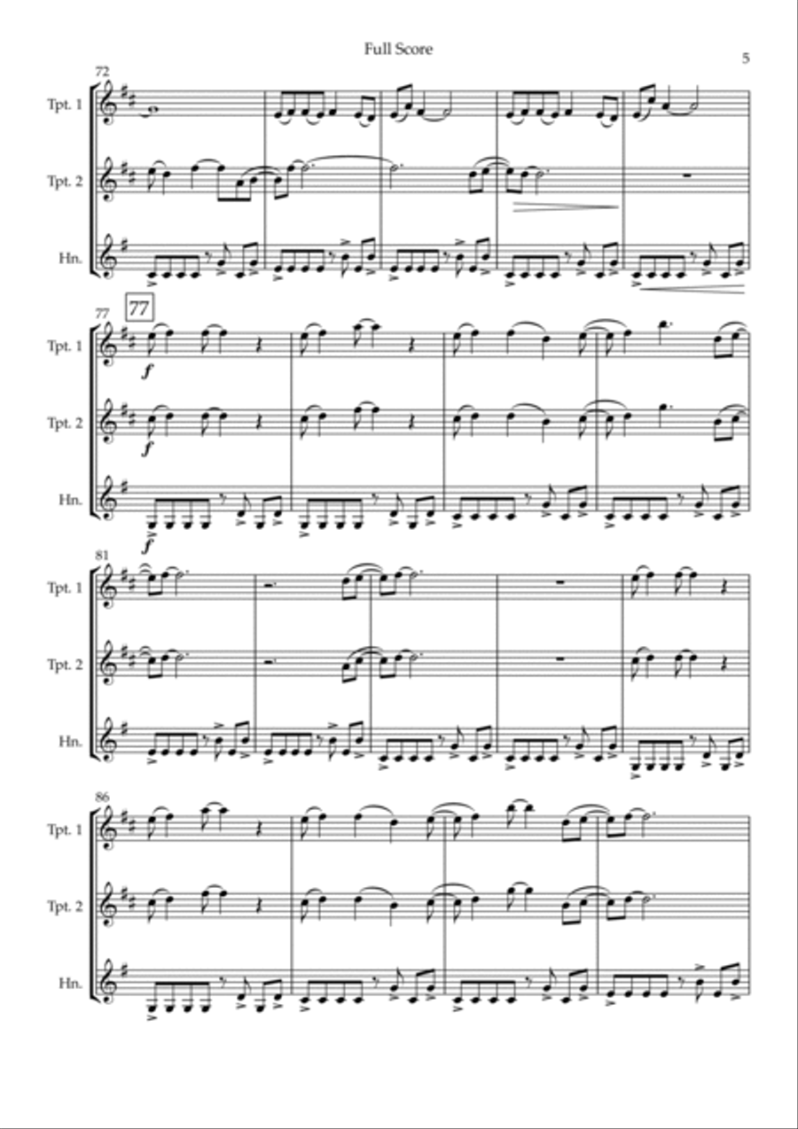 Without You Brass Ensemble scores gallery preview page 5