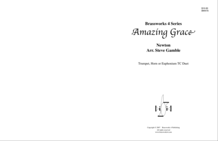 Amazing Grace Brass Duet scores gallery preview page 1