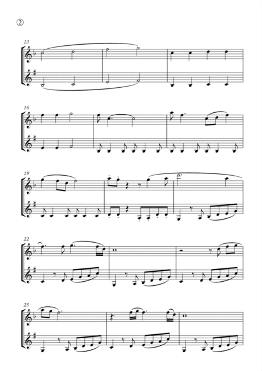 My Girl Woodwind Duet scores gallery preview page 2