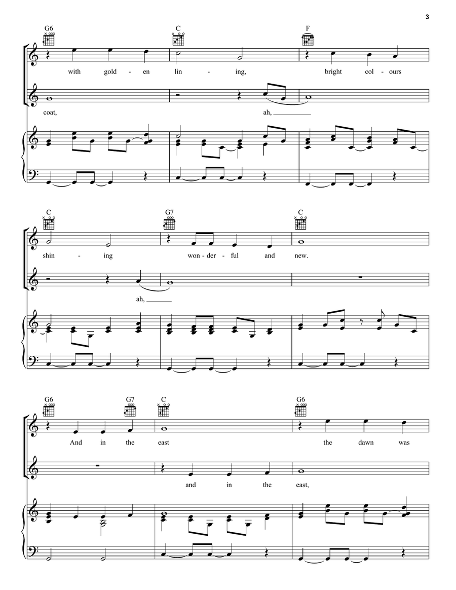 Any Dream Will Do Guitar scores gallery preview page 3