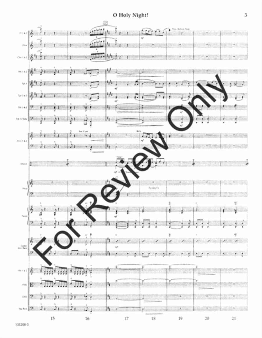 O Holy Night O Holy Night Orchestra scores gallery preview page 4