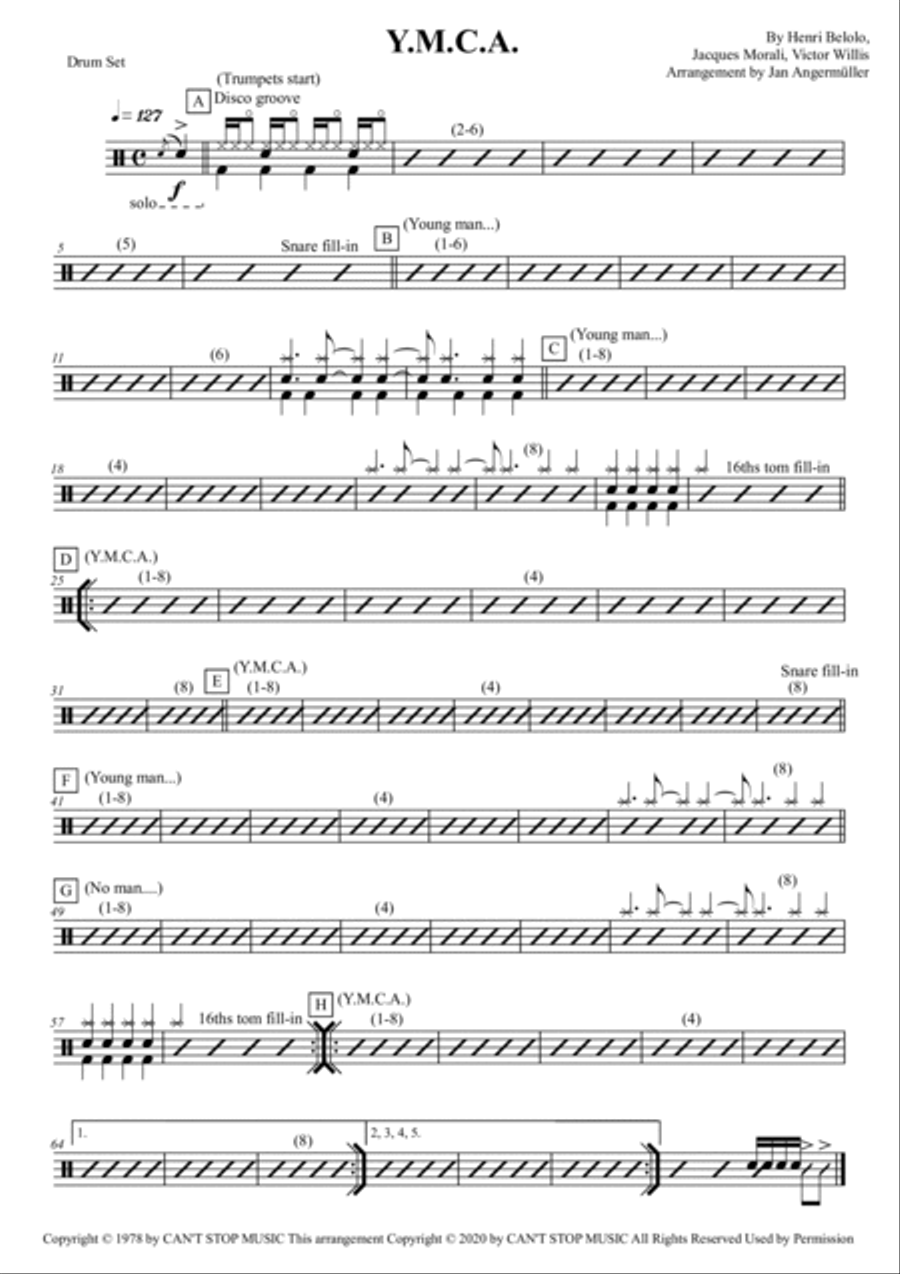 Y.m.c.a. Full Orchestra scores gallery preview page 3