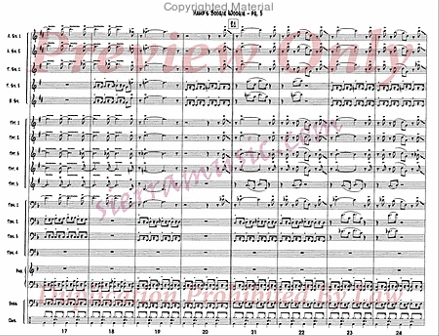 Hamp's Boogie Woogie Jazz Ensemble scores gallery preview page 4