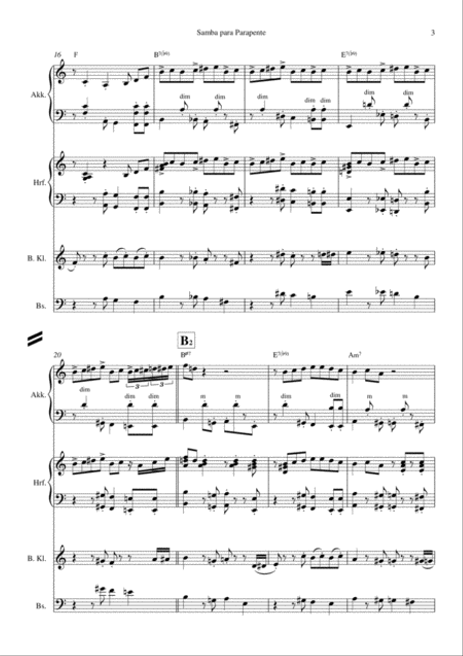 Samba para Parapente Orchestra scores gallery preview page 5