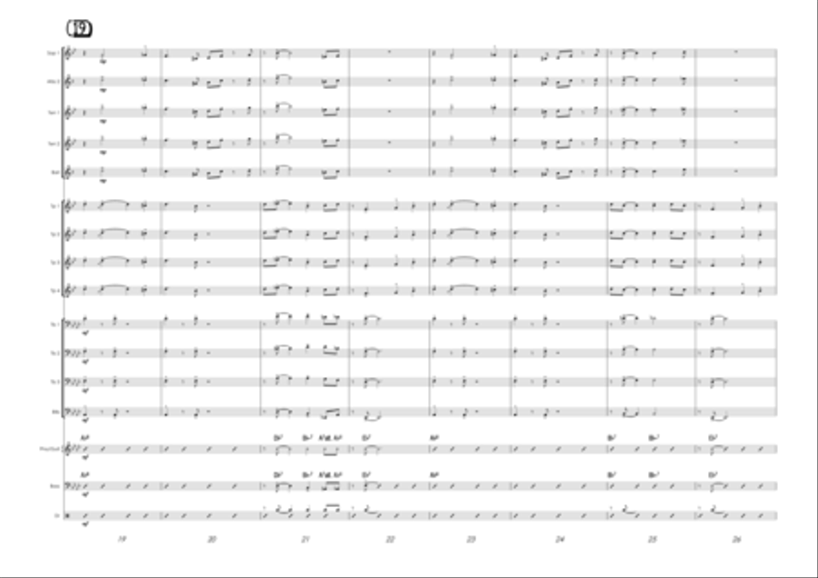 The Preacher - Score Only Jazz Ensemble scores gallery preview page 3