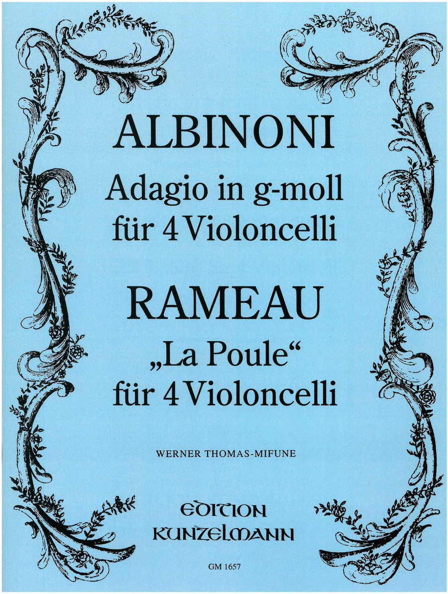 Adagio in G minor / 'La poule' Cello scores gallery preview page 1