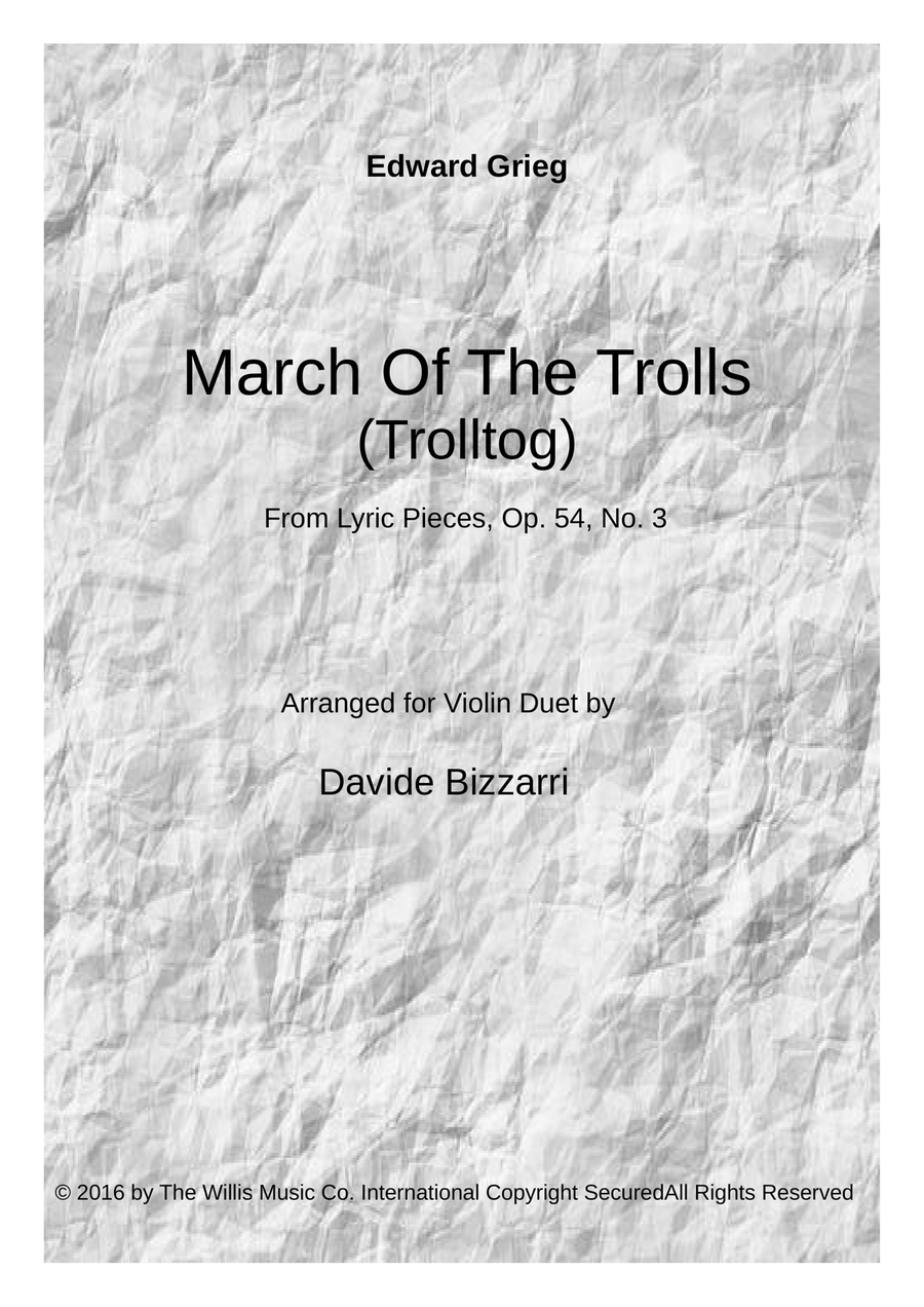 March Of The Trolls (Trolltog) String Duet scores gallery preview page 1